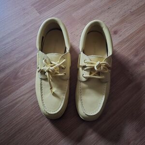 Yellow Jacquemus Timerlands Men's Boat, Casual, Dress Shoes.